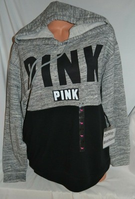 Victoria S Secret Vs Pink Hoodie Sweatshirt Pullover Game Day Gray