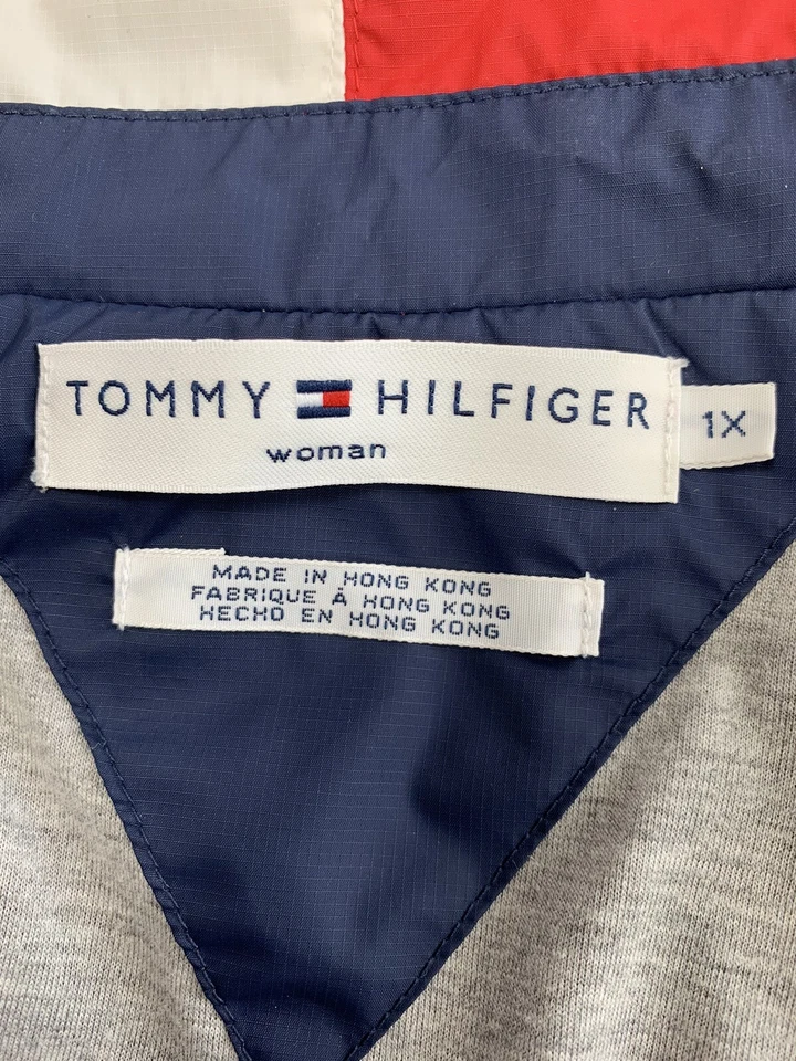 Cortavientos Tommy Hilfiger Bandera Gigante Nylon Talla L Foto 3 de 3
