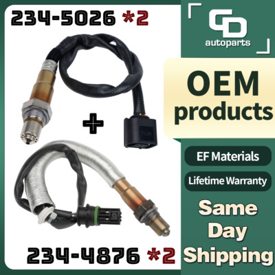 Up+ Downstream 4 Oxygen Sensor For BMW 550i 11-15 650i 750i Alpina B6 X5 X6 4.4L