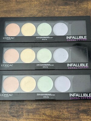 L'Oréal Infallible Total Cover Color Correcting Kit #225 - 3 Pack