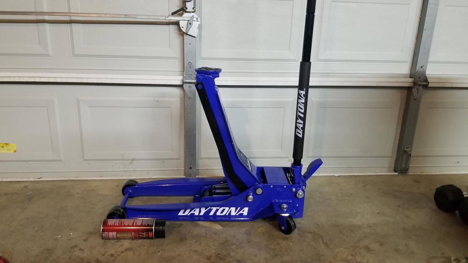 Floor Jack 3 Ton Long Reach Low Profile Professional Rapid Pump Blue