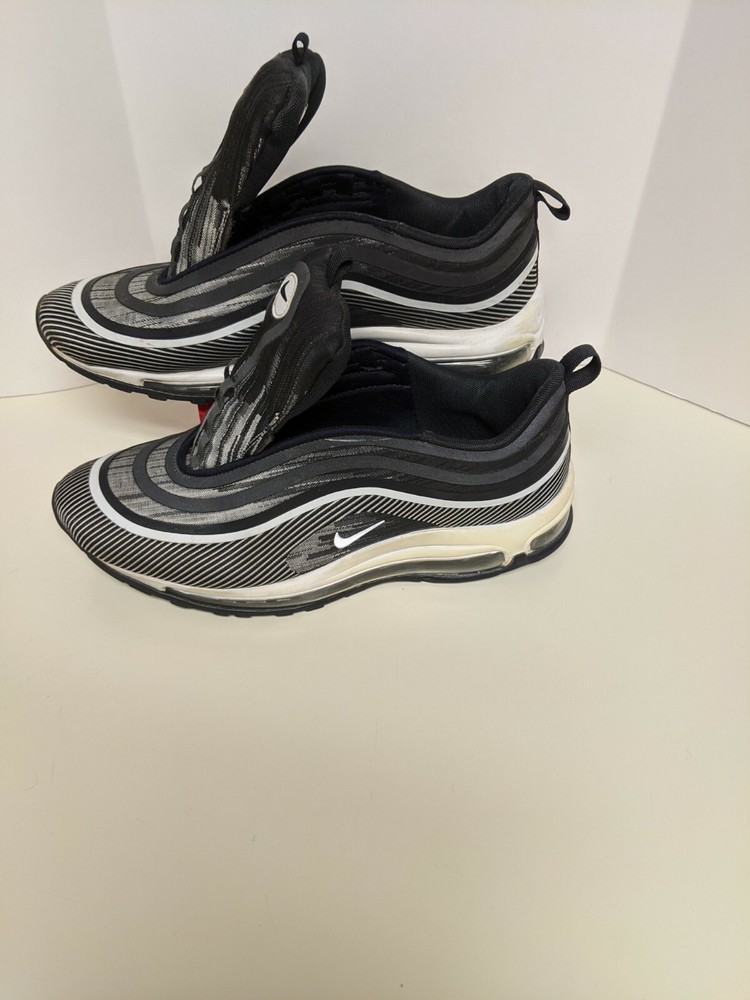 Nike Air Max 97 Ultra 17 Zebra Black White Mens Size 10 Excellent Condition