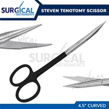 SuperCut Scissors Stevens Tenotomy Surgical Instruments Curved 4.5" German Grade