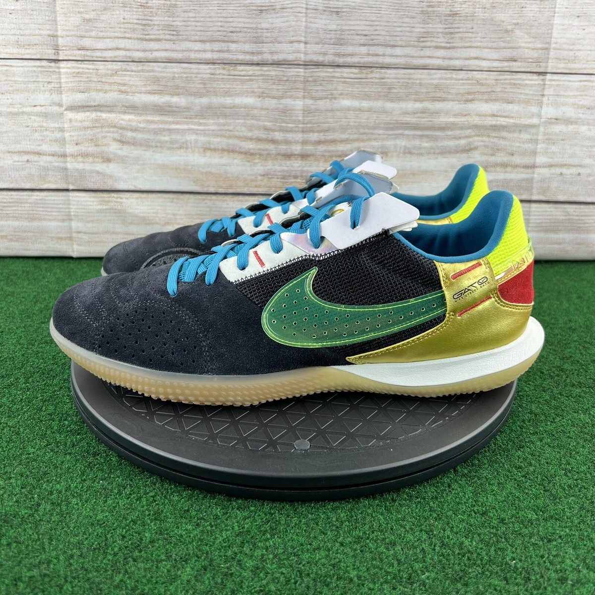 ⚽️Nike Streetgato Black Volt Indoor Soccer Shoes (DC8466 ⚽️Nike Streetgato Black Volt Indoor Soccer Shoes (DC8466