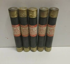 LOT OF 5 NEW OLD STOCK! ECONOMY ECON 1A 600V K5 FUSES ECS-1