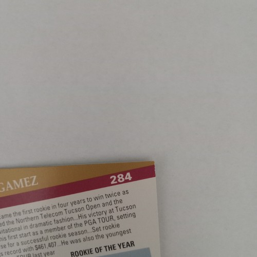 1991 PGA Tour Pro Set Robert Gamez Rookie Of The Year #284 ⛳ - Picture 8 of 12