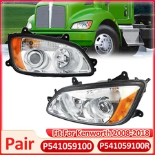 For 2008-2015 Kenworth T170 T270 T370 2008-2018 T660 Headlight Set Left & Right