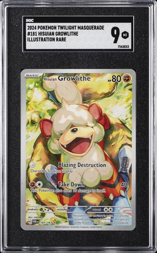 Hisuian Growlithe graded SGC 9 for sale on eBay