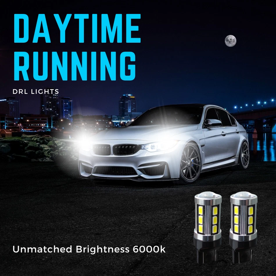 Fits Bmw 1 Series Led White DRL Bulbs F20 F21 Smd Daytime Running Lights 2012-19 - Image 3 of 4
