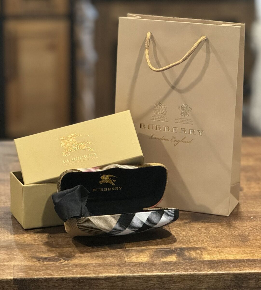 New Burberry Hard Case For Sunglasses w/ Cleaning Cloth, Box, Bag -Nova Plaid | eBay New Burberry Hard Case For Sunglasses w/ Cleaning Cloth, Box, Bag -Nova Plaid | eBay