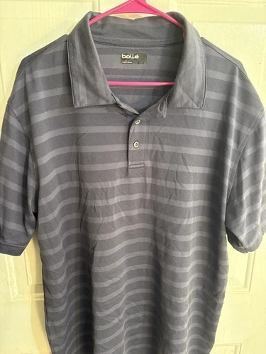 Bolle Polo Shirt Mens Size XL Short Sleeve Athletic Golf Quick Dry Moisture Wick