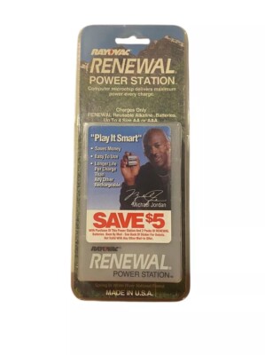 Rayovac Renewal Power Station Rechargeable AA/AAA Battery Charger Station NEW X