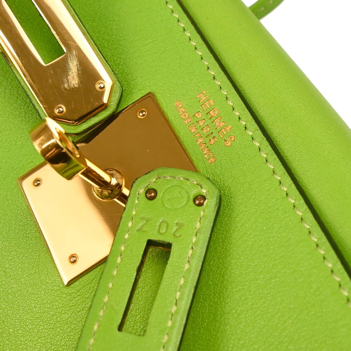 Hermes Apple Green Gulliver Kelly 32 Retourne 2way Handbag 20Z◯Z