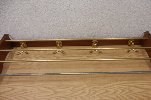 Años 50 60 armario de pared estante de sombrero suspensión 50s 60s vintage - Imagen 5 de 8