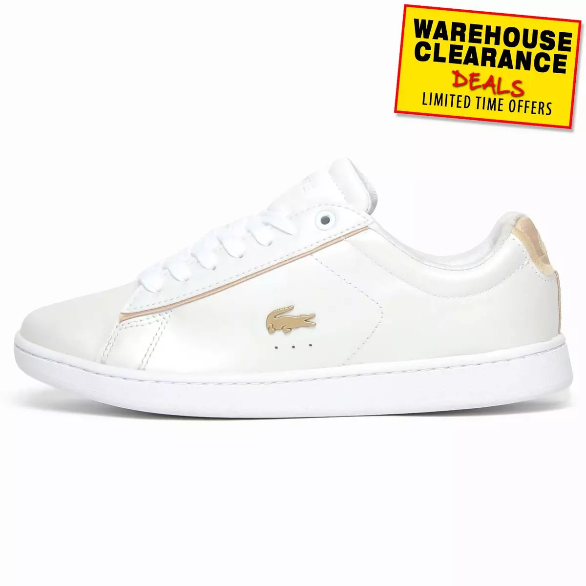 Lacoste carnaby evo gold outlet