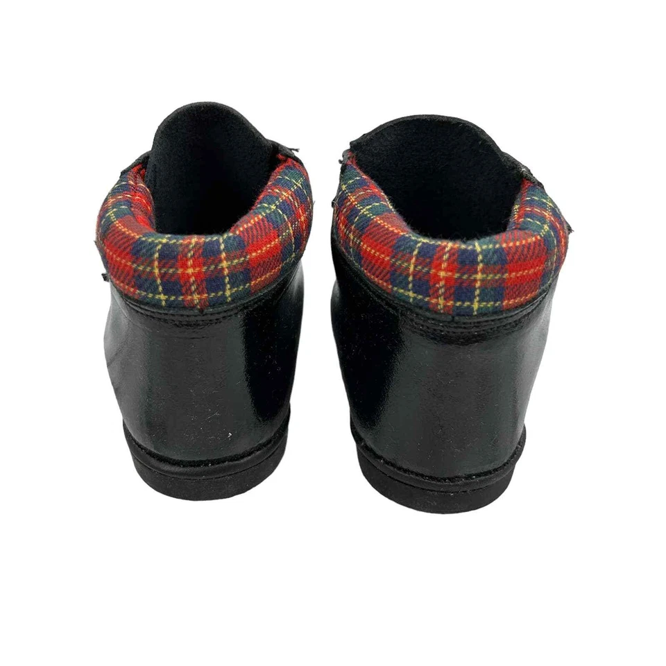 Ботинки L'amour черные в клетку с крючком и петлей для малышей размер 3 - Изображение 4 из 4