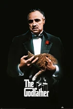 The Godfather - Movie Poster (Don Corleone - Ginger Cat & Red Rose) (24" X 36")