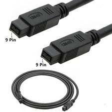 6FT IEEE 1394 Firewire 800 to 800 Cable 9Pin Male to Male Cord Adapter Extension