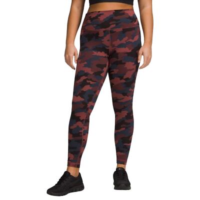 Lululemon Wunder Train Tight 28 in Heritage 360 Camo Smoky Red