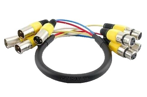 3 Piedi. Pro-Series 2-XLR Cavo Audio Femmina A 2-RCA Maschio - Foto 3