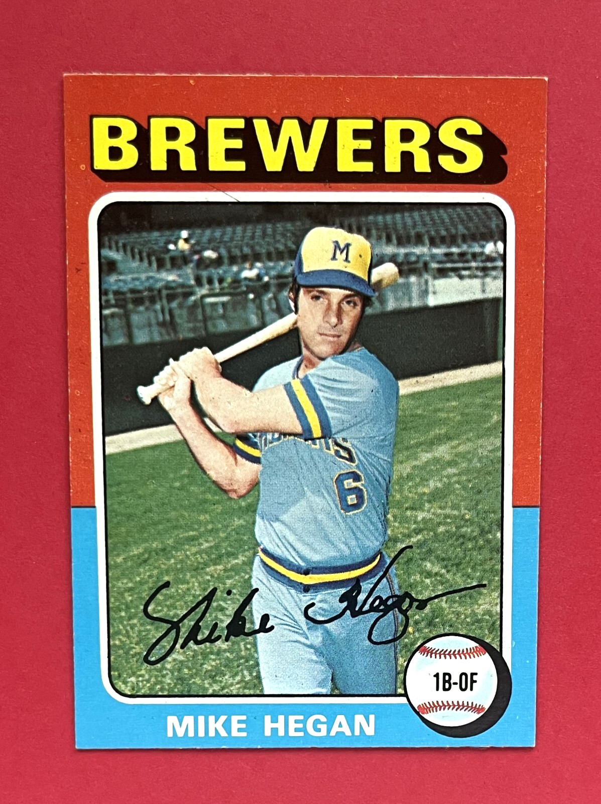 1975 TOPPS MINI #99 Mike Hegan MILWAUKEE BREWERS NRMT OR BETTER