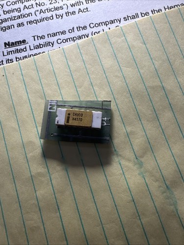 Vintage Nowy Intel C4003 Shift Register rodzina MCS-4 C4004 IC/CPU/Procesor Złoty - Zdjęcie 2 z 6