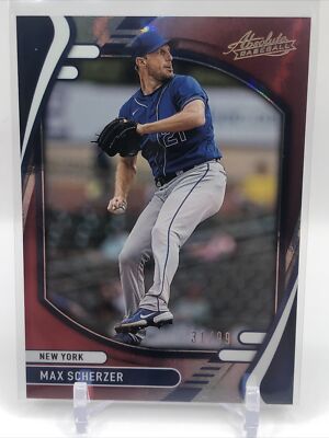 2022 Absolute Spectrum Red Parallel MAX SCHERZER /99 New York Mets