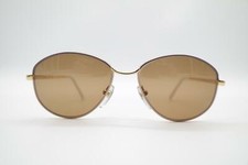 Vintage Eschenbach 6389-54 Violet Pink Gold Oval Sunglasses NOS