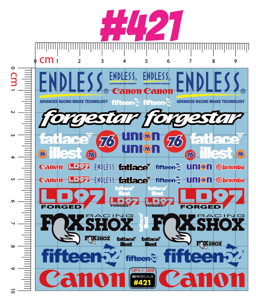 1x Logo Racing  Water Slide Decal White Toner  1/24 - 1/28 RC Model Dicast # 421 - Image 2 of 4