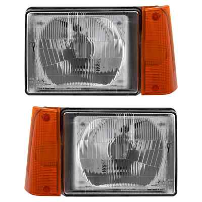 Scheinwerfer Set rechts & links Gelb R2 or H4 für Fiat Panda 141 141A