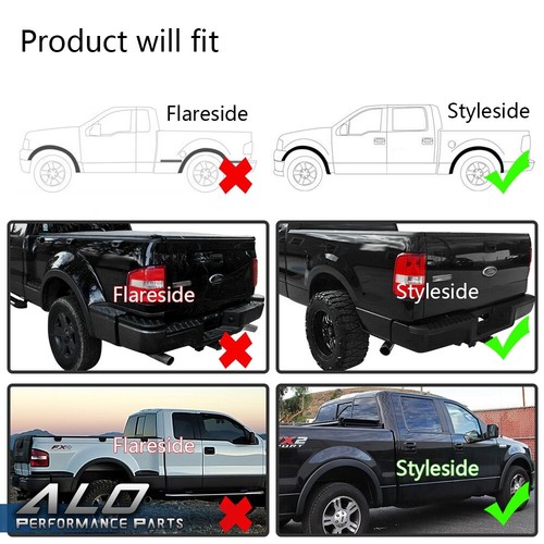 4pcs Fit For 2004-2008 Ford F150 Factory Style Fender Flares Wheel Protector - Picture 6 of 12