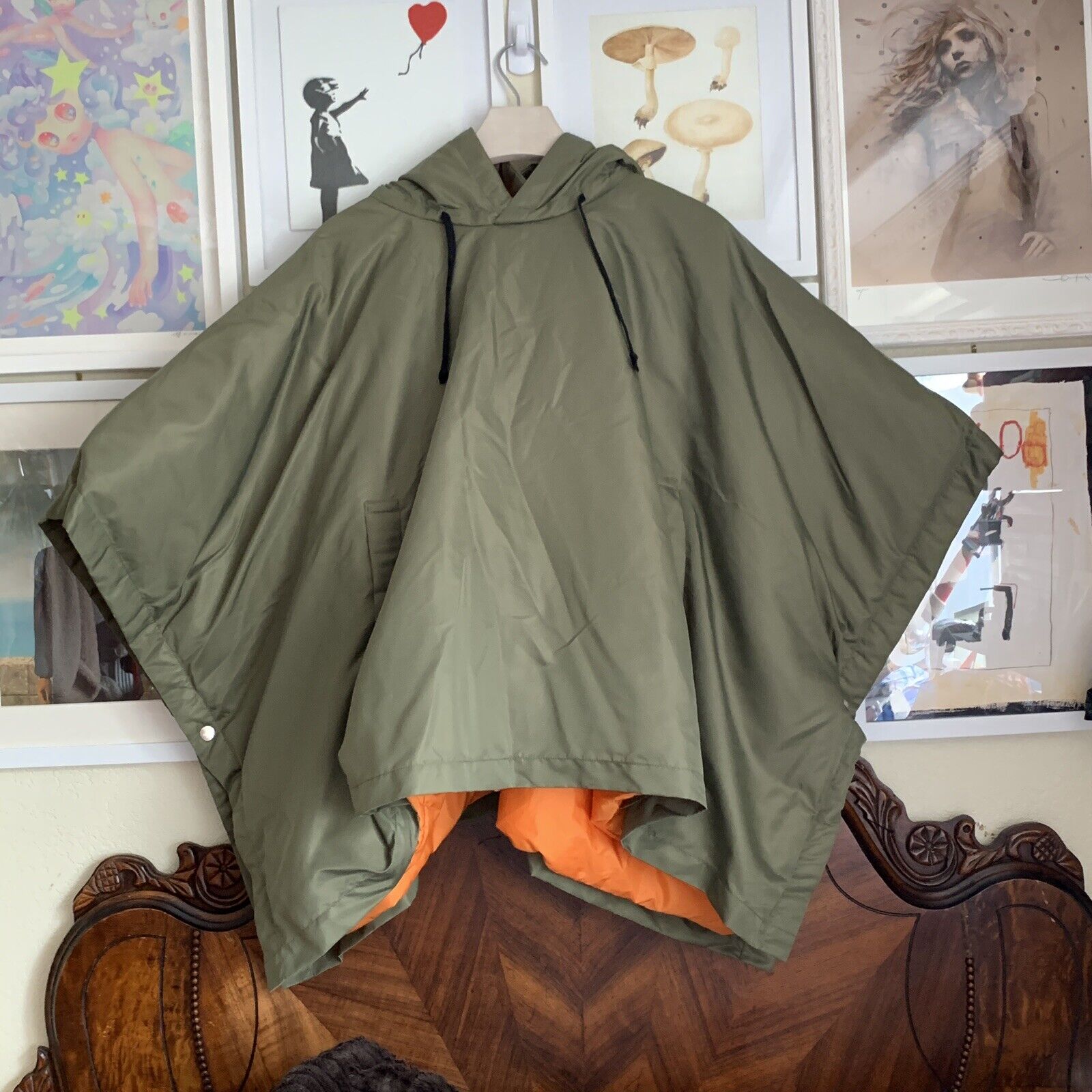 COMME des GARCONS military poncho jacket