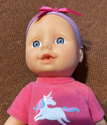 Vtg 1996 Cititoy Baby Doll Original Unicorn Outfit Blue Eyes