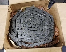 NEW HITACHI 3/4" PITCH SINGLE ROLLER CHAIN 60N 1/2" ROLLER 10 FOOT 275224