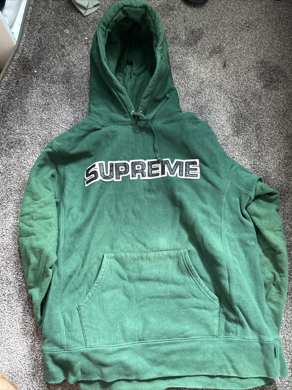 supreme sweatshirt green