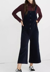 madewell corduroy overall dress