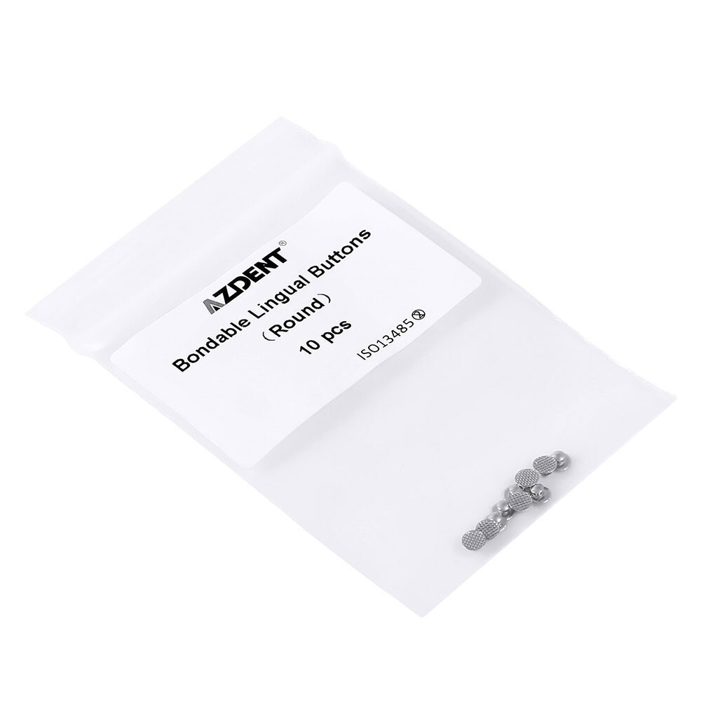 100 Pezzi AZDENT Bottoni Linguali Ortodontici Dentali Base A Rete - Foto 7