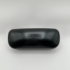 Coach New York Sunglasses Hard Case Black Leather Eyeglasses Luxury Replacement