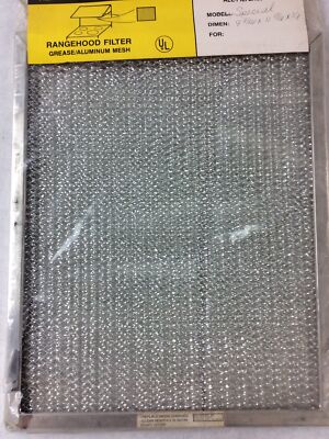 All-Filters Replacement Aluminum Mesh Filter 9-7/16 x 11-11/16 x 3/8 Lot of 9