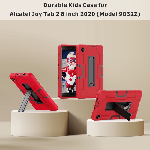 For Alcatel Joy Tab 2 Tablet 8 inch Shockproof Rugged Hybrid Stand Cover - Picture 30 of 30