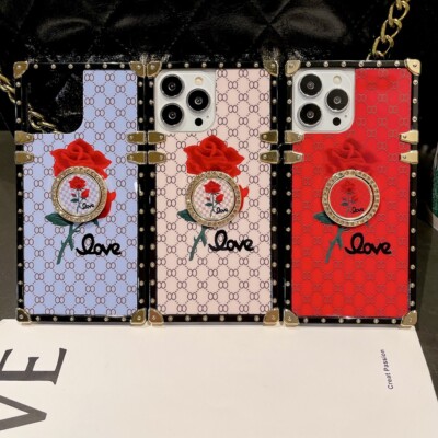 For Samsung S23 S22 S21 S20 S10 9 Note20 Flower Checkered Shockproof Case