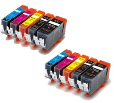 10 PK Ink Cartridges works for Canon PGI-220 CLI-221 MP560 MP620 MP640 iP4600