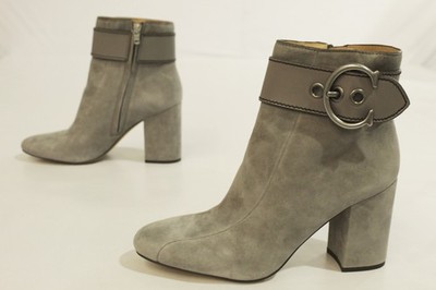 Coach Women's Logo Buckle Suede Dara Booties MP7 Heather Grey G4617 Size US:8.5