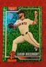 2026 Topps Series 1 Carson Whisenhunt Green Holiday Foil RC #184 SF Giants