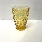 VTG Federal Glass Yellow Yorktown Thumbprint 4” Juice Drinking Replacement Glass