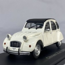 Mini Car citroen 2cv 1963 White 1/43 Scale Box Display Diecast Vol 215 KU40L215S