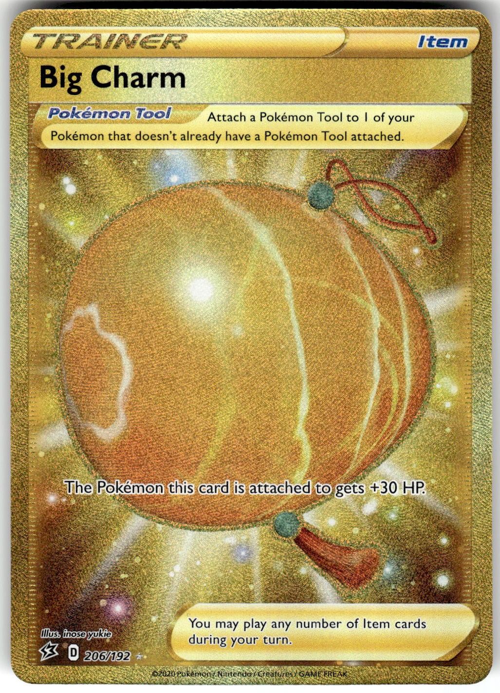 Big Charm 206/192 Rebel Clash Pokemon NM Fast Ship