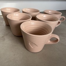 Broste Copenhagen 6 Becher Cup Cups rosa rose Keramik Kaffeebecher