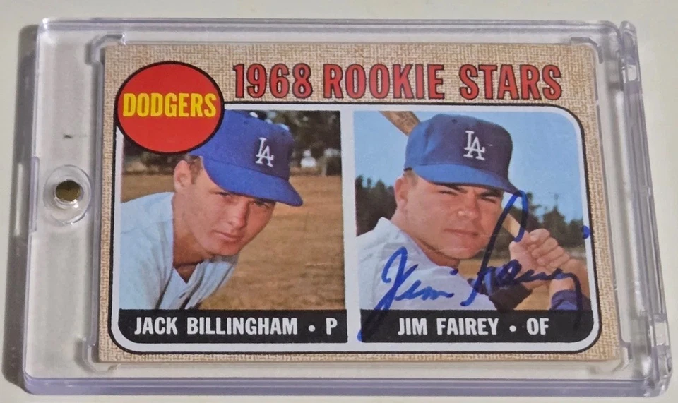 Jim Fairey 1968 Rookie Stars Autographed Card LA Dodgers Jack Billingham #228 - Image 2 of 4