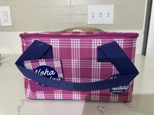 HAWAII EXCLUSIVE FOODLAND PINK MAGENTA PALAKA REUSABLE INSULATED LUNCH BAG TOTE
